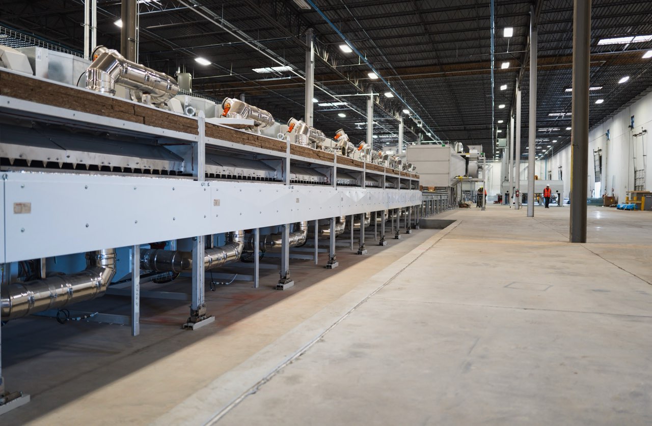 Industrial production line inside Stone Engineering's Texas facility